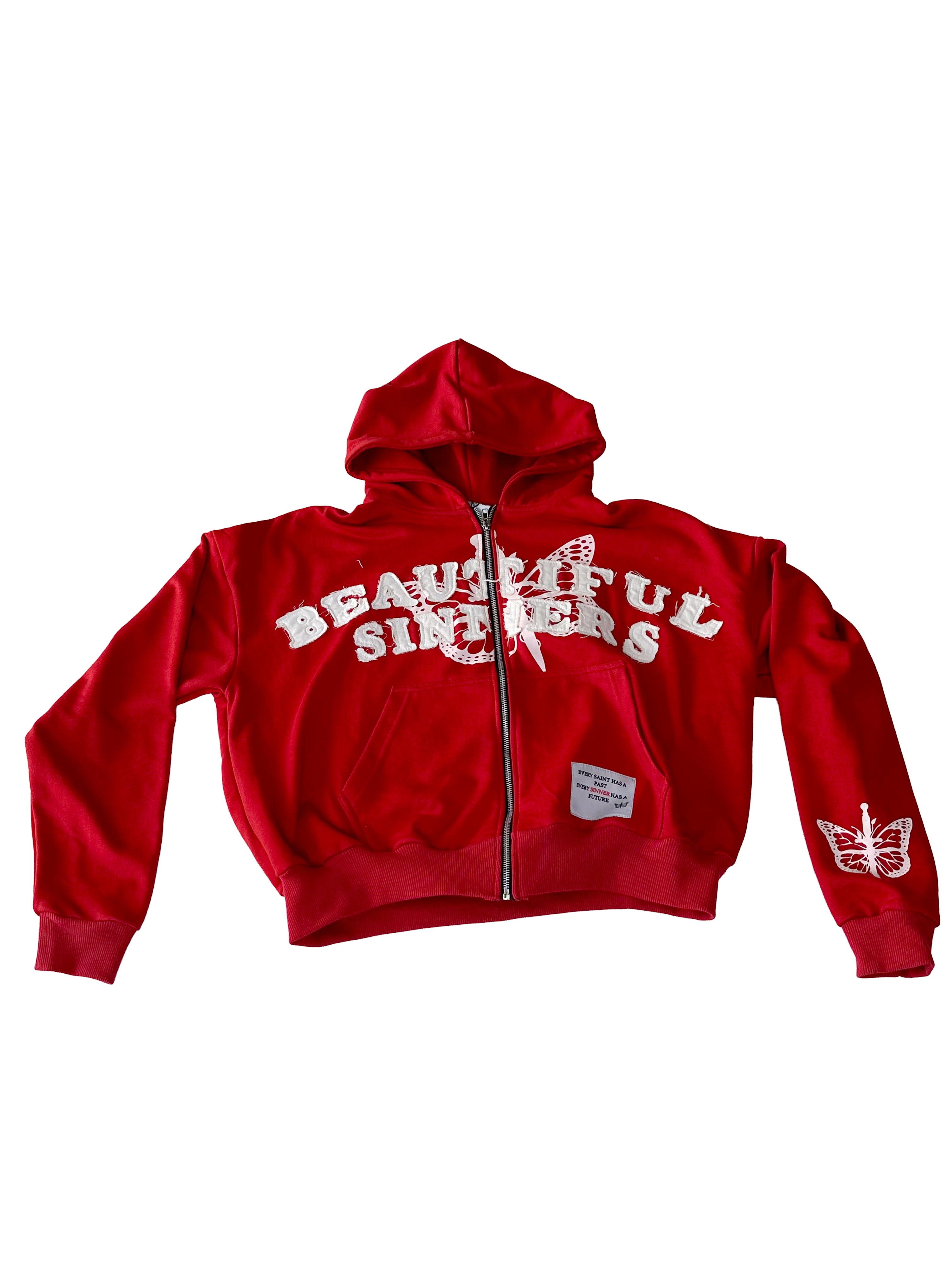 Infinity Link” Hoodie Red – Beautiful Sinners