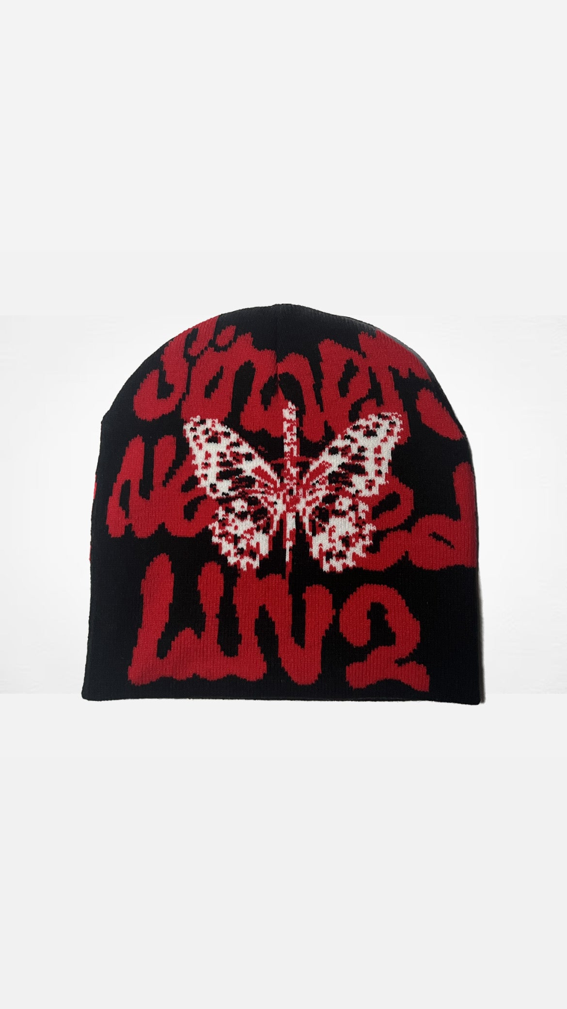 SinnersNeedLuv2 Beanie Black Double-Side Logo